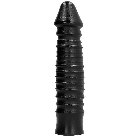 All Black Gode Fisting en forme pénis ondulés 26 cm