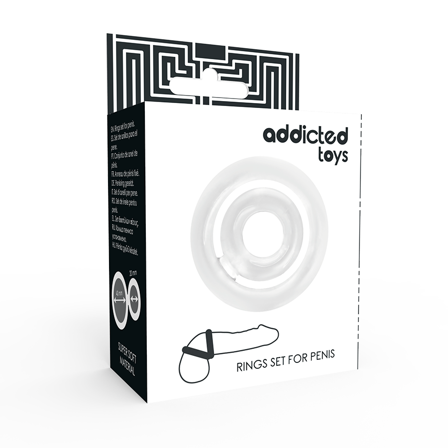 Addicted toys - potenz - pénis c-ring clair
