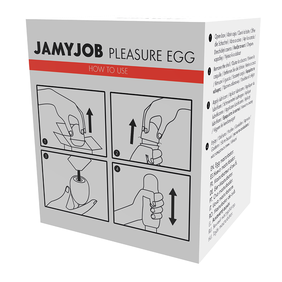 JAMYJOB - EGG MASTURBATEUR ROUGE EDITION DISCRETT