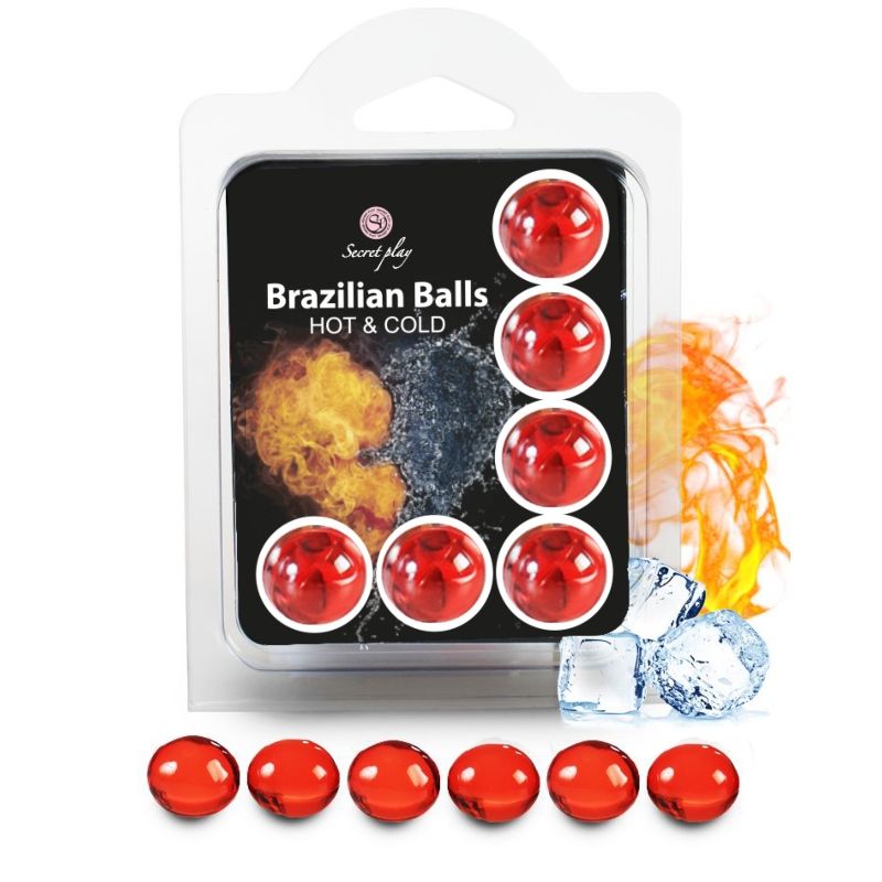 Secretplay - set 6 balles brésiliennes effet chaud et froid
