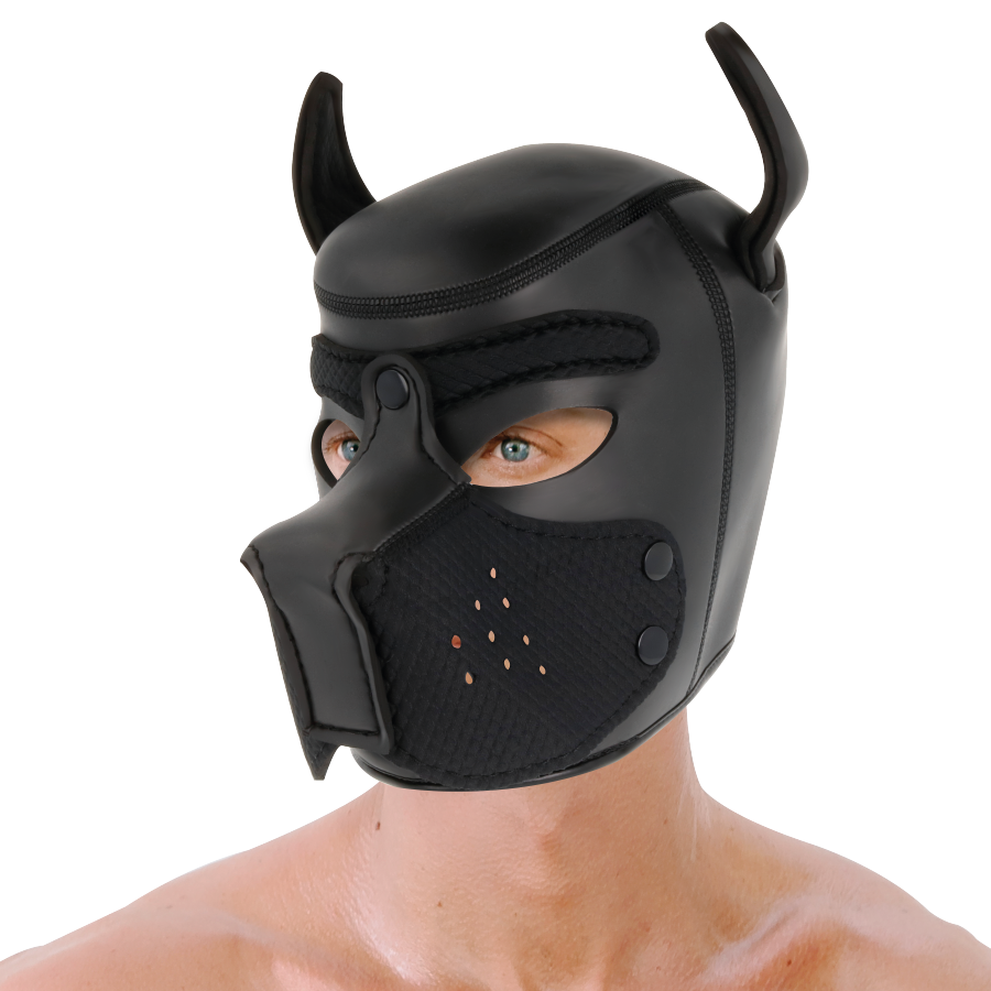 Darkness - masque pour chien en néoprène avec museau amovible l