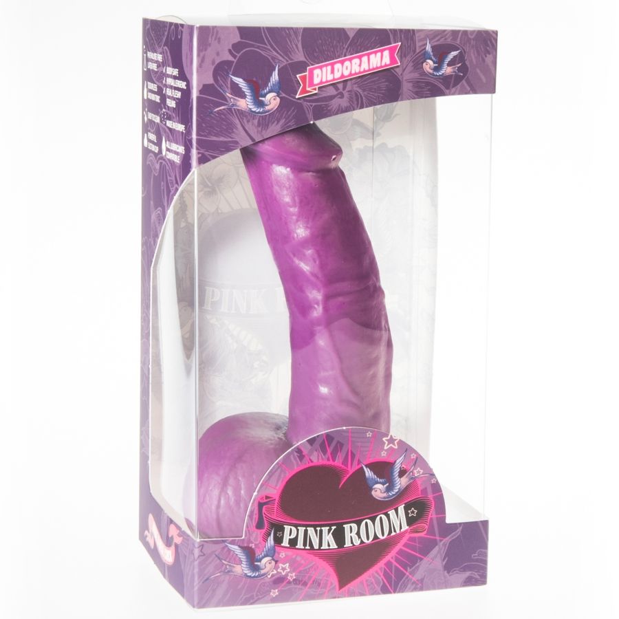 Pink room - gode réaliste connor violet 16 cm