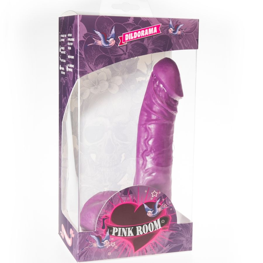 Pink room - eban gode réaliste violet 19 cm