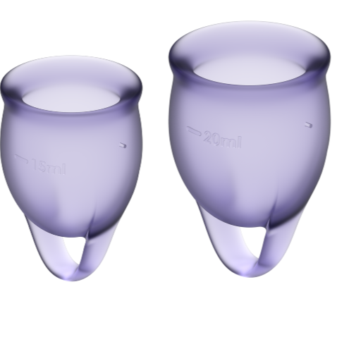 Satisfyer - coupe menstruelle feel confident violet 15 + 20 ml
