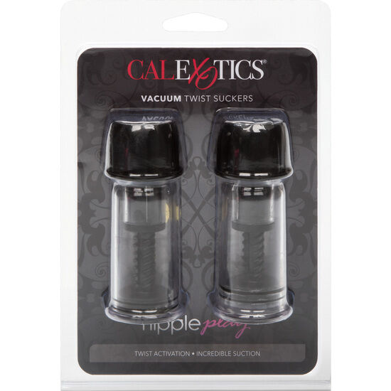 Calexotics – Ventouses à Tétons avec Mécanisme Twist-Vide - Noir