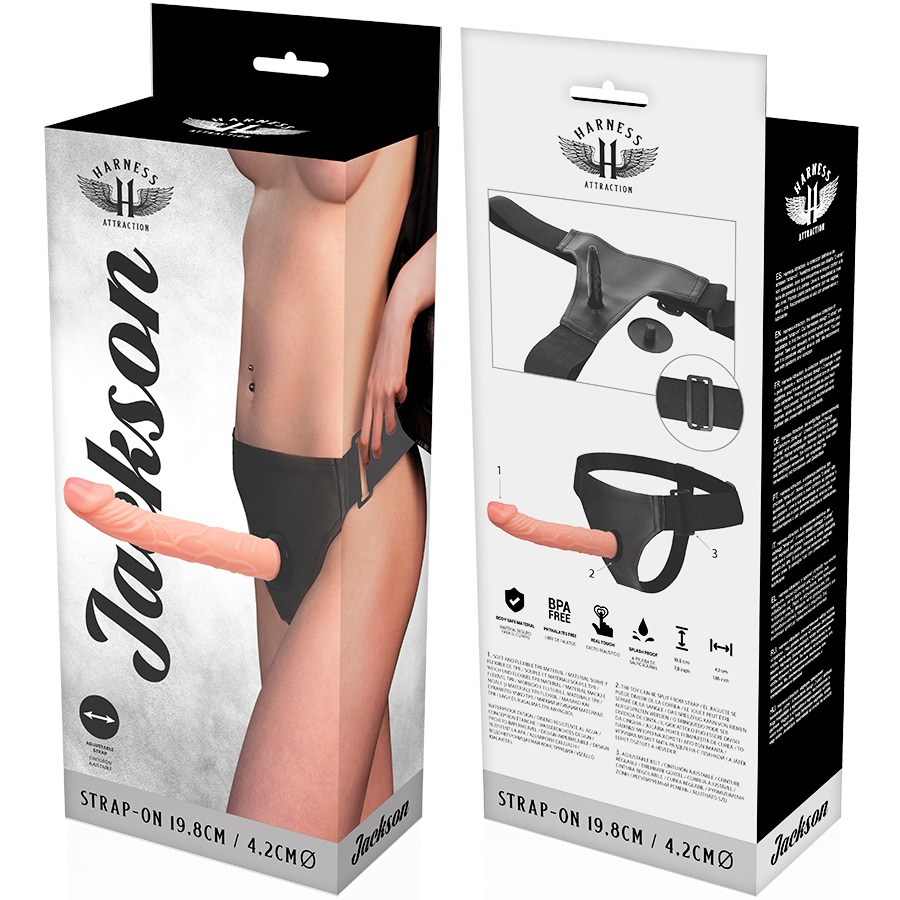 Harness Attraction – Gode ceinture Jackson – 19,8 cm