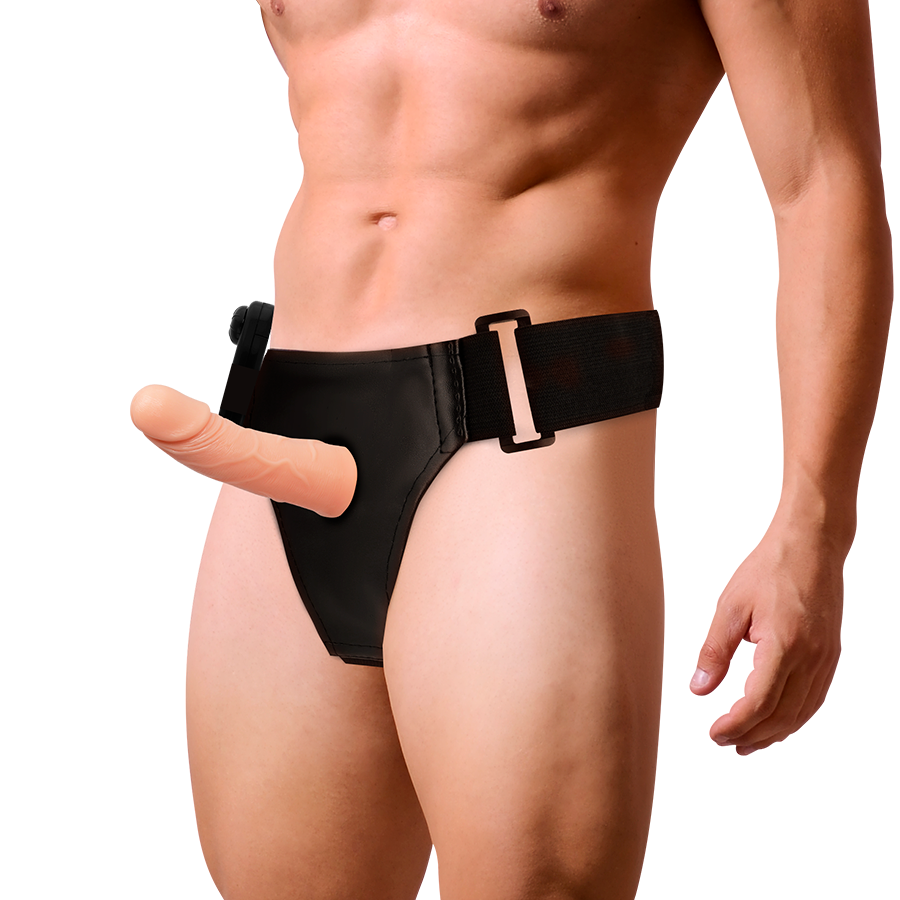 Harness Attraction – Gode ceinture Marcos avec vibromasseur – 15 cm