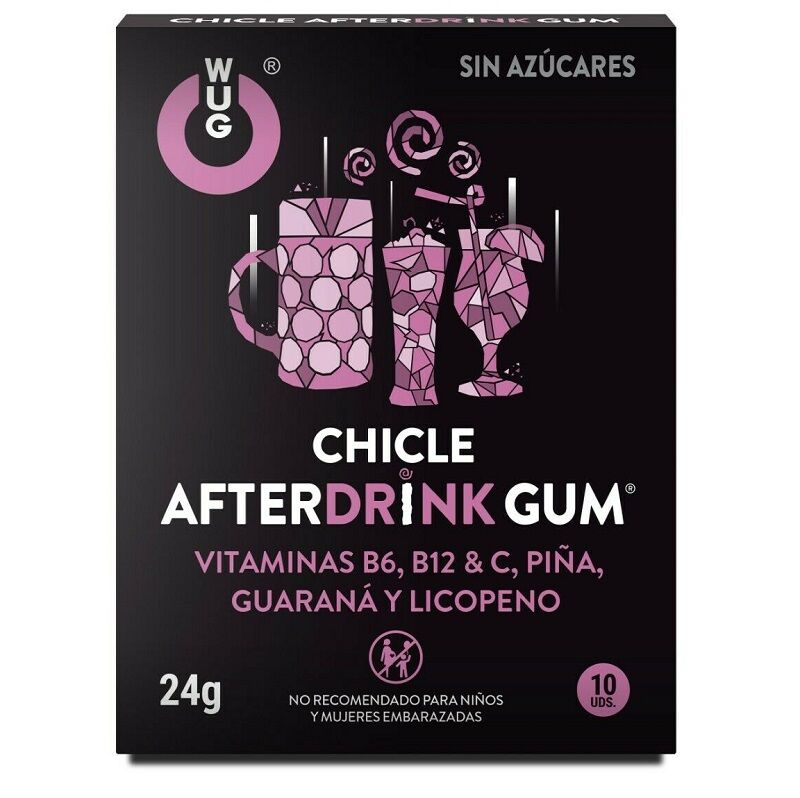 Wug Gum - Chewing-gum After Drink Anti-gueule de bois - 10 unités