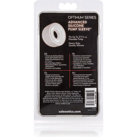 Calexotics - manchon de pompe en silicone adv transparent