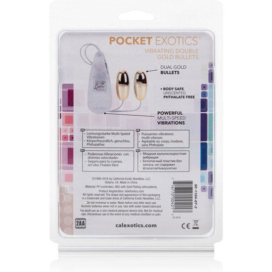 Calexotics - balles vibrantes duo or
