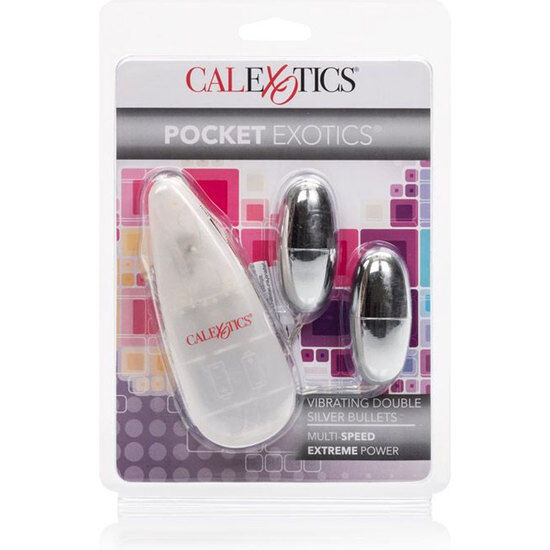 Calexotics - balles vibrantes duo argent