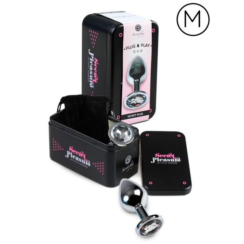 Secret Play – Plug Anal en aluminium transparent – 7 cm