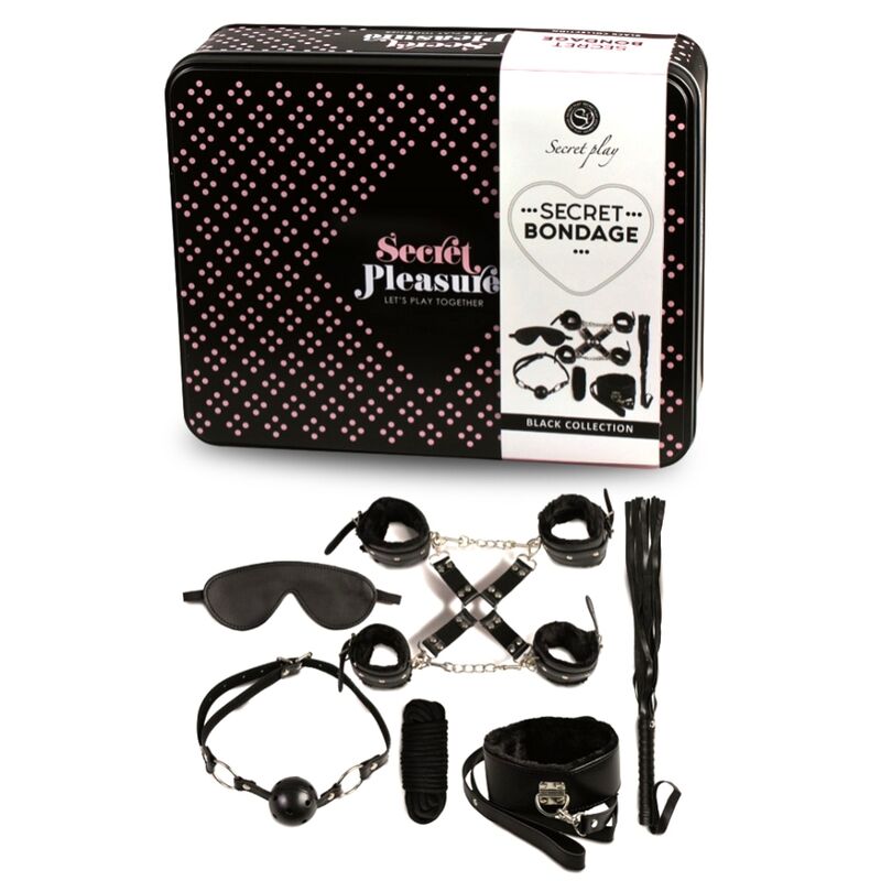 Secretplay - bdsm set 8 pcs noir