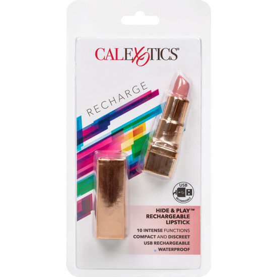 CALEXOTICS - BALA ROUGE LÈVRES RECHARGEABLE HIDE & PLAY ROSE DOUX