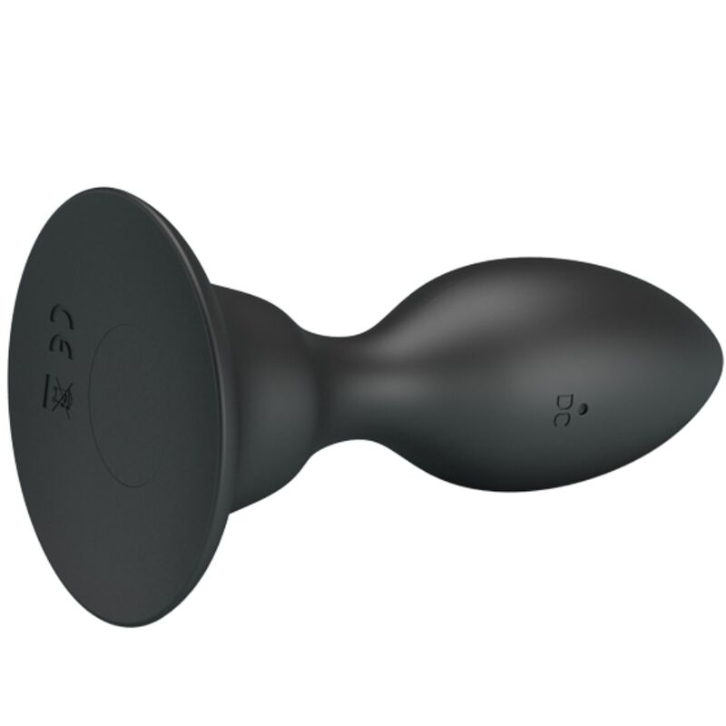 Mr play - plug anal avec télécommande vibration noire