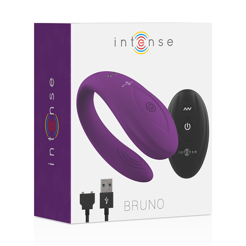 Intense - Vibrommaseur Bruno avec télécommande - Lilas